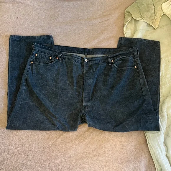 Men’s Levi’s 501 Big and Tall 50 X 30 - Picture 2 of 7